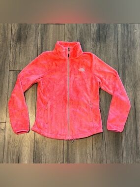The North Face Women’s Osito Fleece Jacket Pink Full Zip Plush Soft Size Small